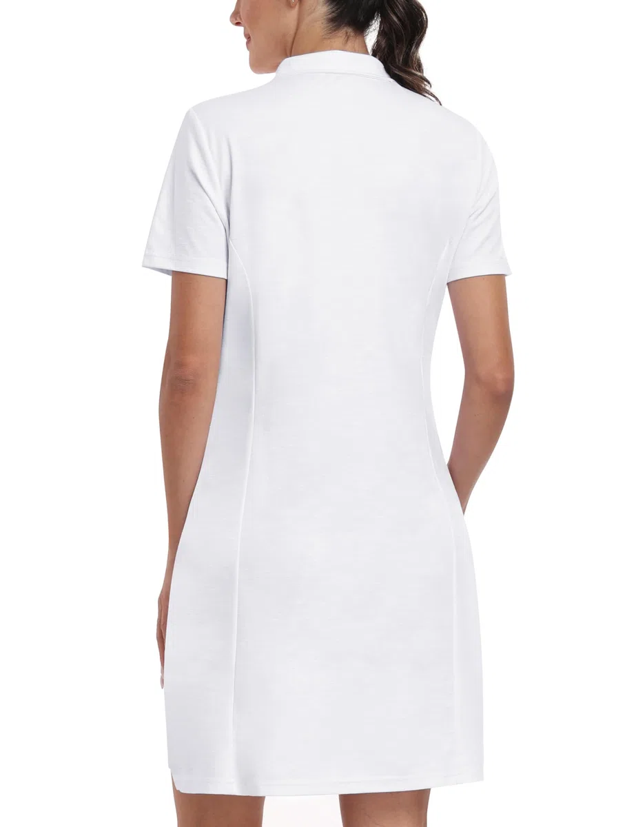 MoFiz Abito da golf da donna Polo Sportivo Manica Corta Quick Dry Casual Workwear Button