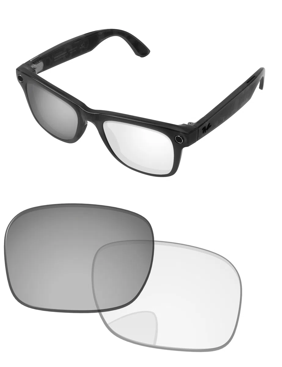 Lenti di ricambio compatibili con occhiali da sole Ray-Ban Meta RW4006 da 50 mm