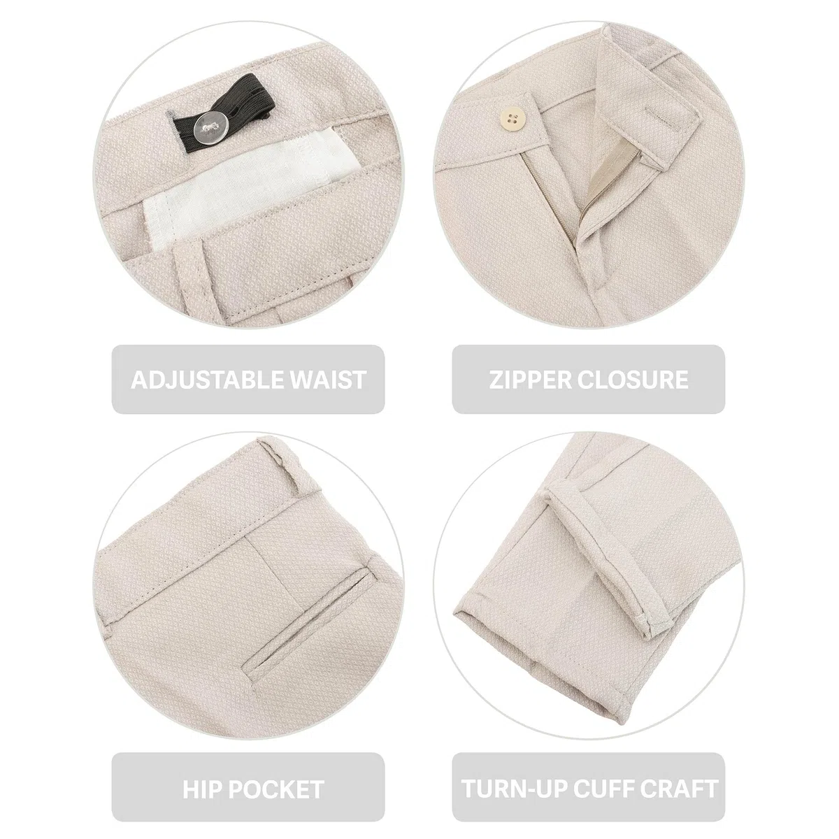 Lilax Completo Formale da Bambino, 4 Pezzi, Gilet, Pantaloni e Cravatta