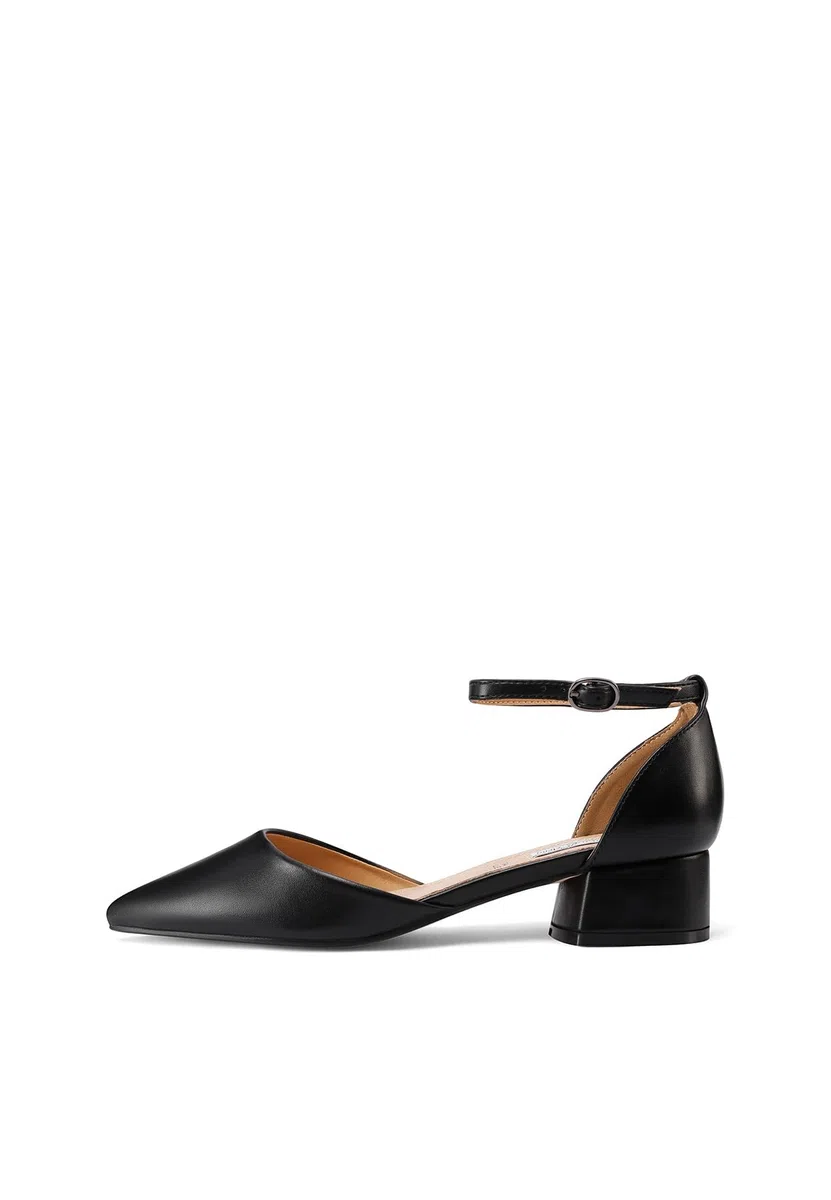 QUEEN HELENA Décolleté con Tacco Basso Scarpe Eleganti a Punta Chiusa Donna ZM9905