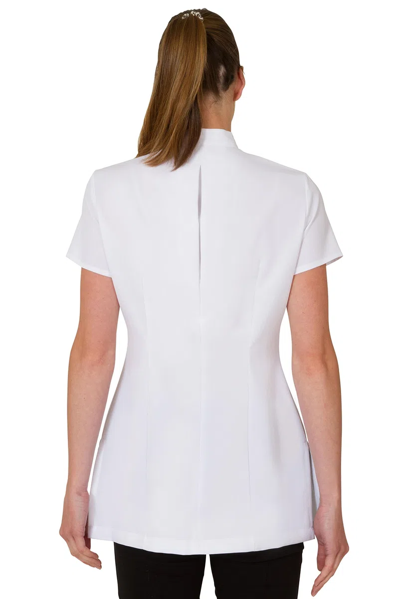 Proluxe Essentials, tunica incrociata sul davanti, per dipendenti di centri benessere, parrucchieri, centri per massaggi, estetisti White 46