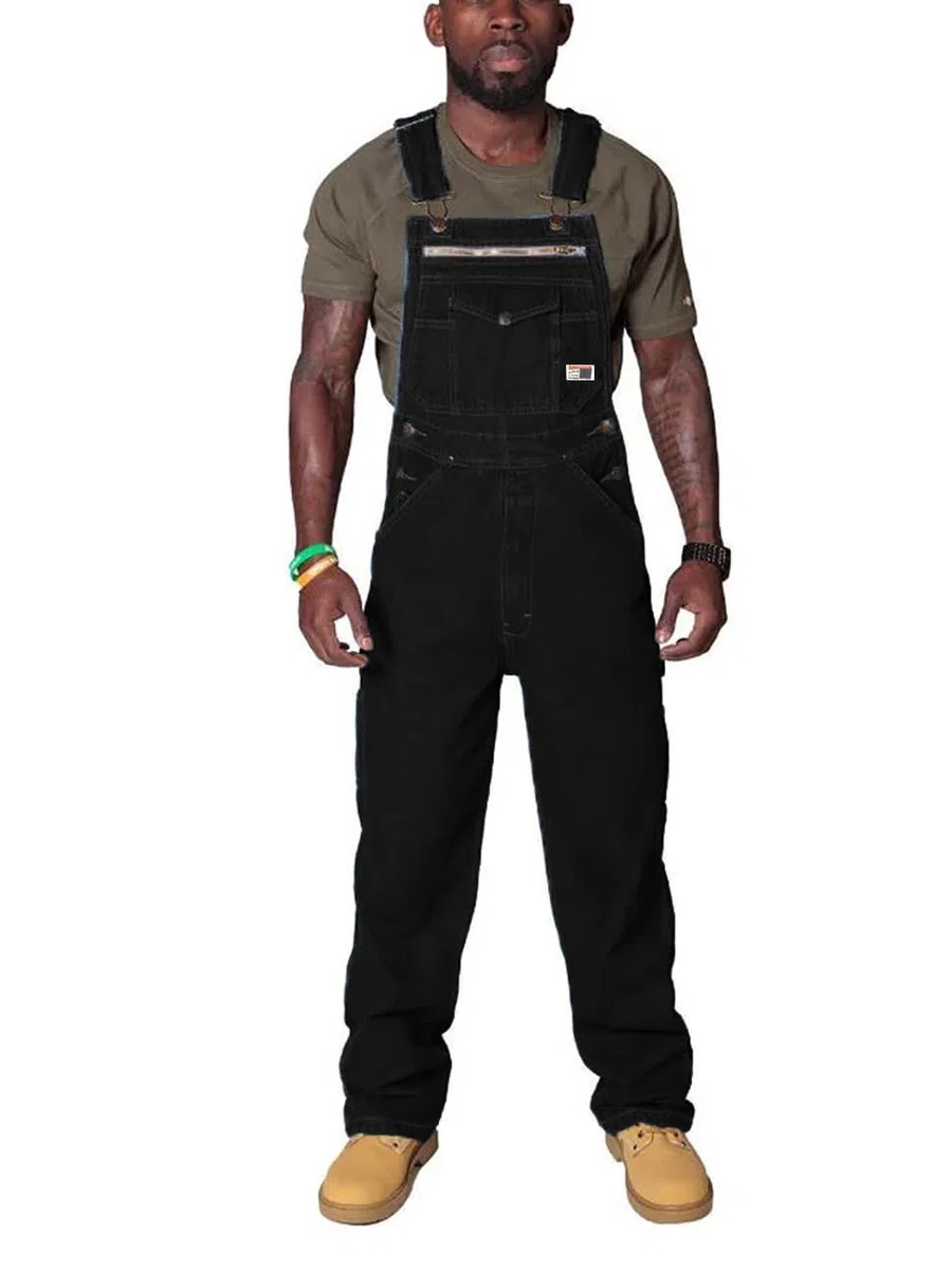 Salopette Denim Bib Overall Moda Relaxed Fit Robusto Jeans Overall Regolabile Lavoro Bib Jumpsuit