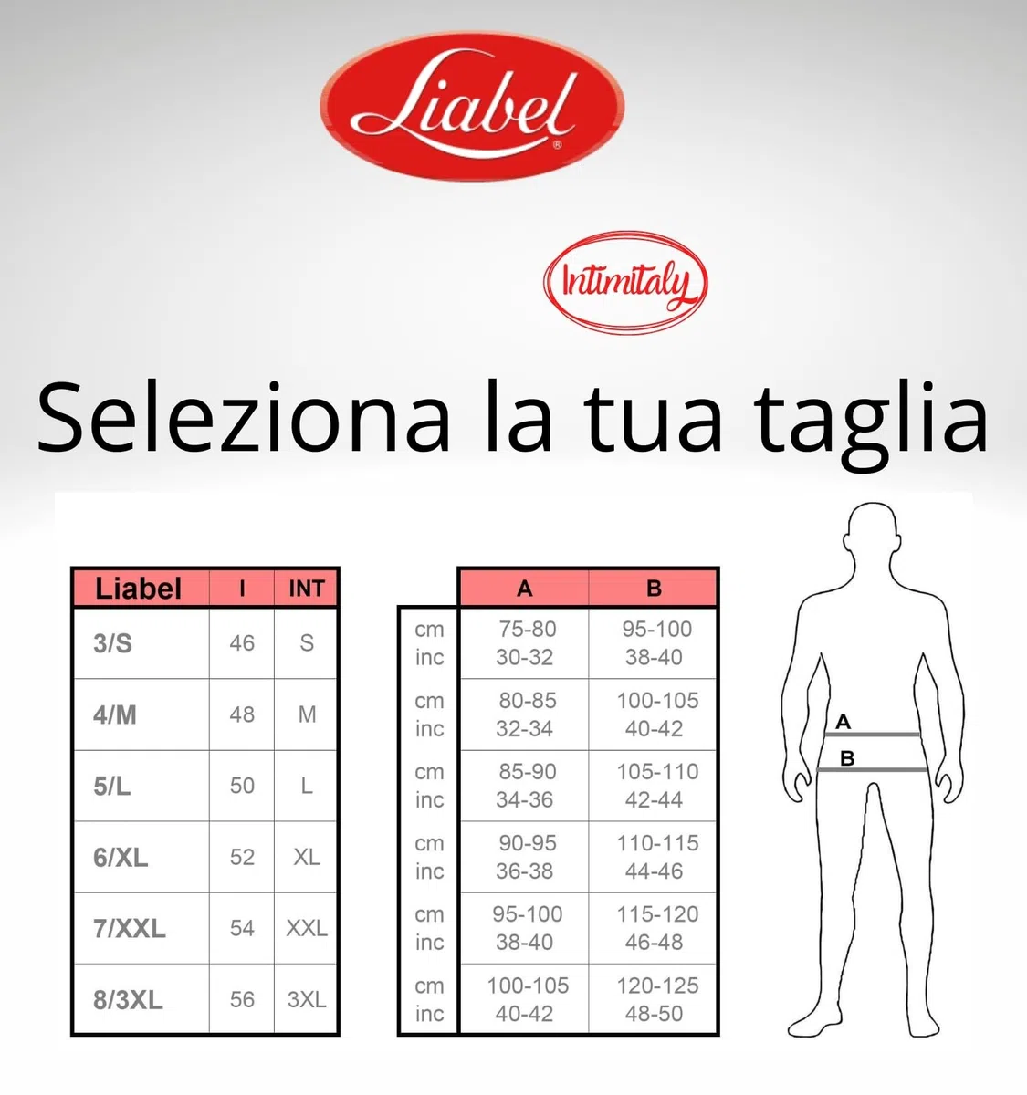 Liabel - Slip Uomo Cotone (Pacco da 6) Bielastico - Mutande Uomo in Cotone Elasticizzato - Intimo Mutande Uomo Colorate alla Moda Bianchi Neri Grigio LS2200