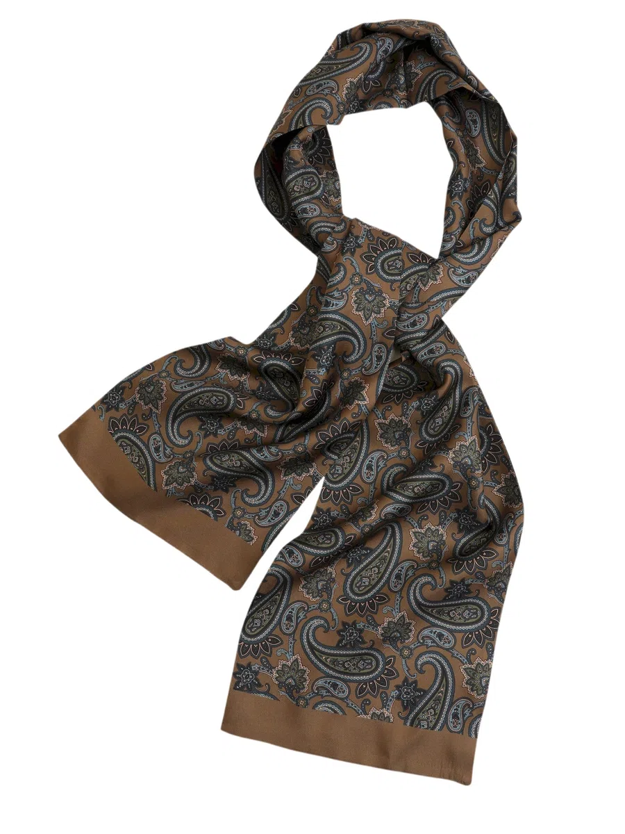 Sciarpa da Uomo 100% Seta Doppio Strato 170cm lunga elegante de classica per business festivo