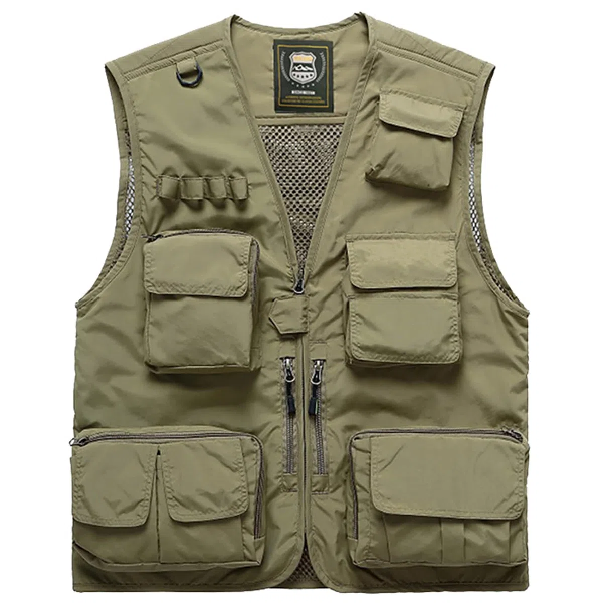 Uomo Multi-tasca Mimetizzazione Gilets, Uomini Estate Leggera Senza Maniche Pesca Gilet Giacca Esterno Multifunzione Tempo Libero Camo Gilets per Caccia Campeggio Fotografia Lavoro Viaggio