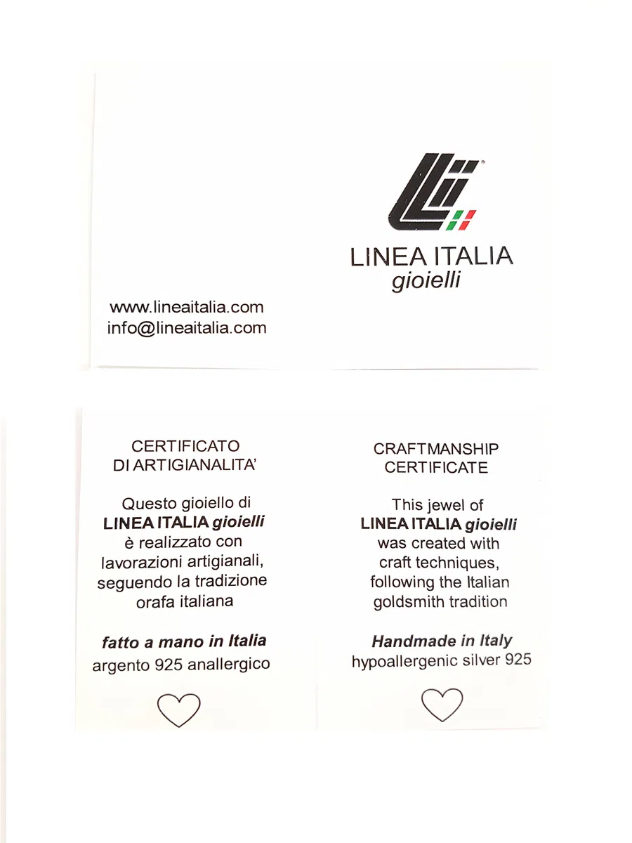 Linea Italia Gioielli - Cavigliera Regolabile per Donna Catenina in Argento 925 e Pietre Nere - Made In Italy