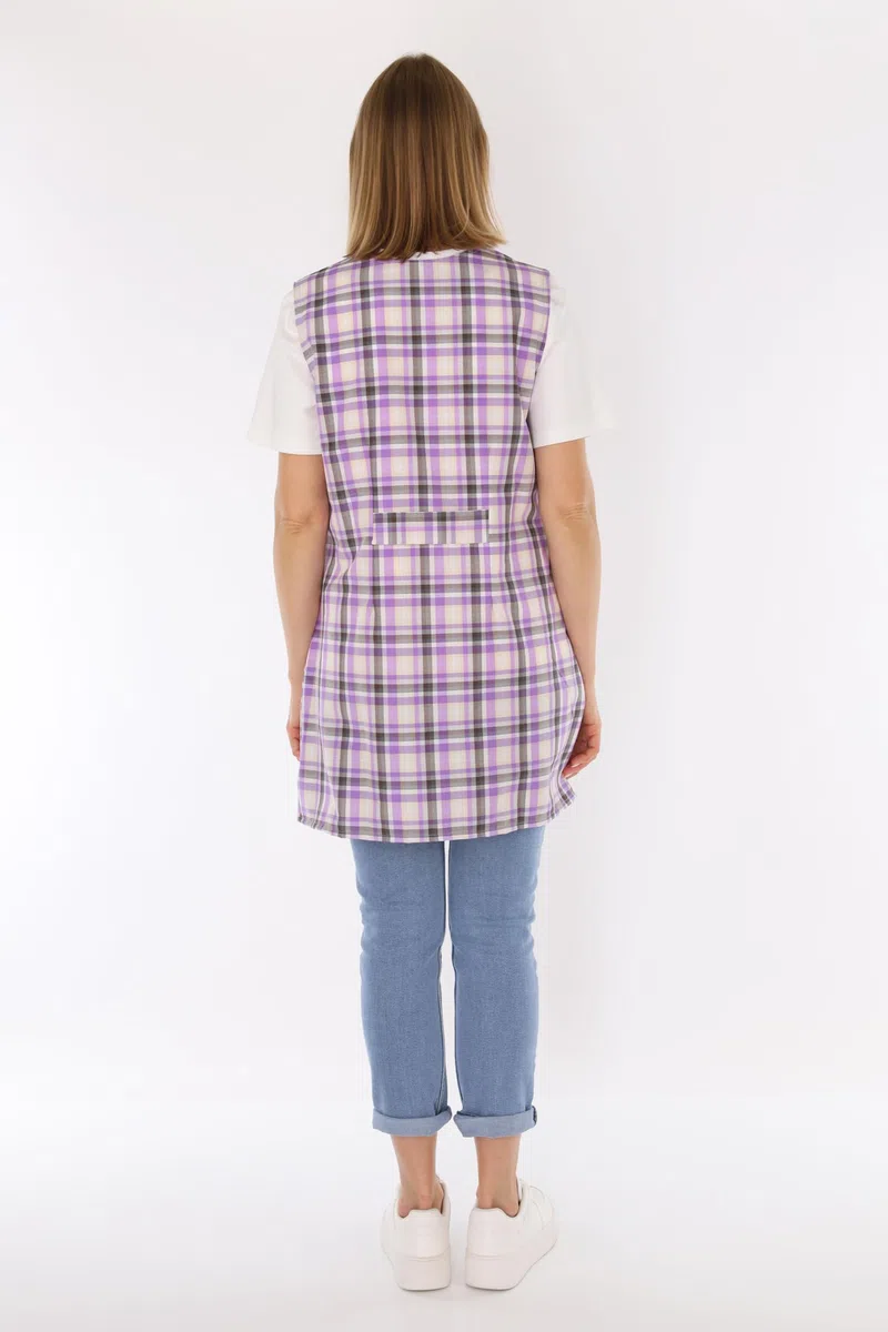 Kasack - Grembiule da cucina da donna, in poliestere e cotone colorato, con maniche corte design 1 52