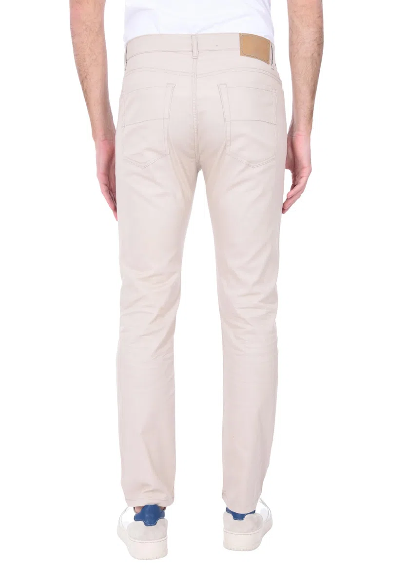Ciabalù Pantaloni Uomo Eleganti Made in Italy in Cotone Leggero Tinta Unita 5 Tasche vestibilità Slim Fit Taglie Comode