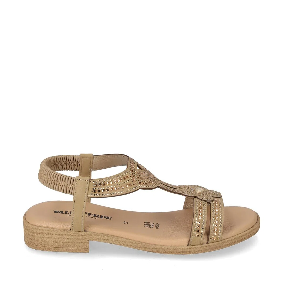 Valleverde 55403 Sandali Sportivi Donna Pelle Sintetica Tacco Grosso 3Cm Suola Poliuretano
