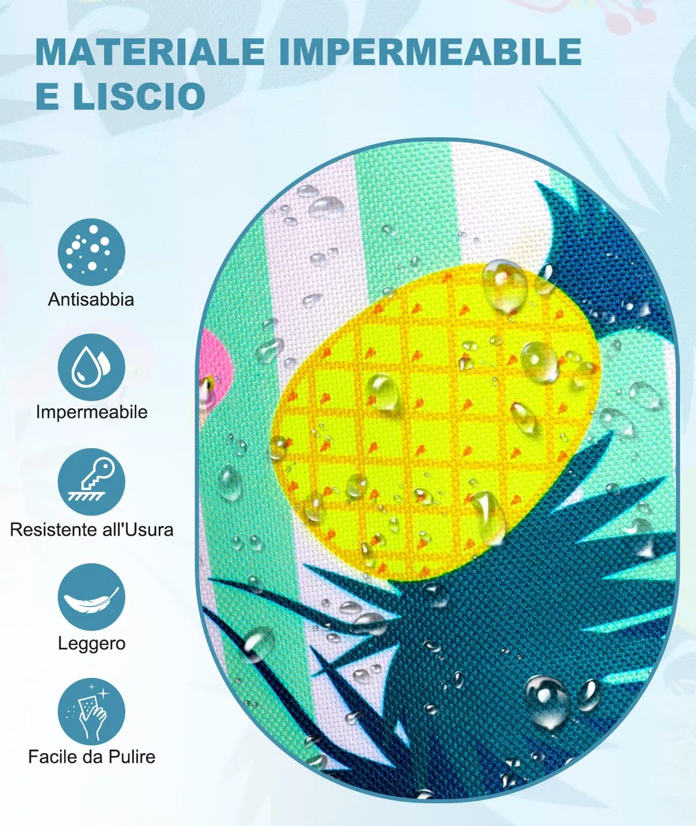ISEYOU Borsa Mare Grande XXL Famiglia, Borsa Spiaggia con Chiusura Zip e Impermeabile, Leggera e Pieghevole, Multitasche ad Ampia Capacità Borsello Tracolla Donna per Shopping, Viaggio, Campeggio