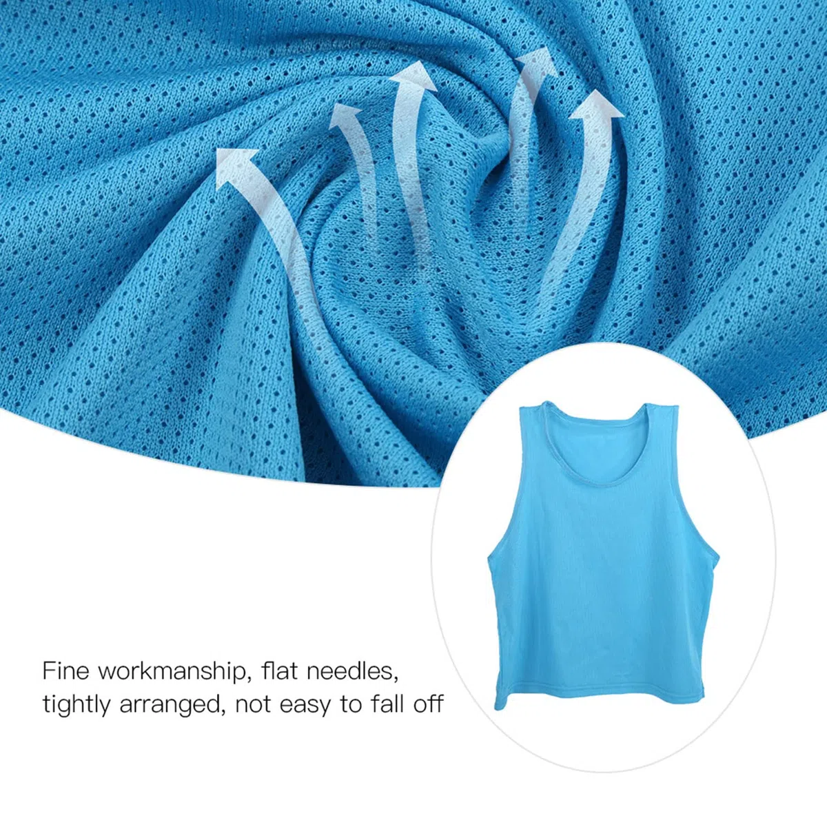 Keenso 12 Pezzi Gilet da Allenamento per Bambini Maglia Traspirante Pratica di Squadra Pinnies Formato Libero per Calcio Basket Sport all'Aria Aperta