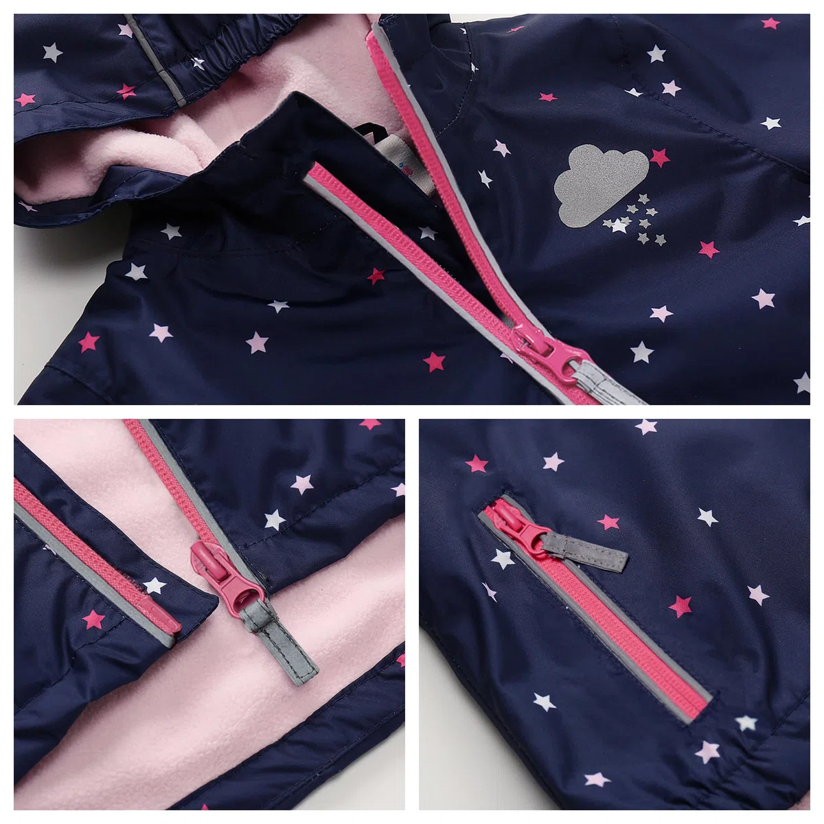 Giacca Softshell Da Bambini, A Prova di Vento Giacche Cappotto Impermeabile Da Ragazzi, Giacca Antipioggia per Ragazze, Giacca Impermeabile con Cappuccio e Foderato per Bambino