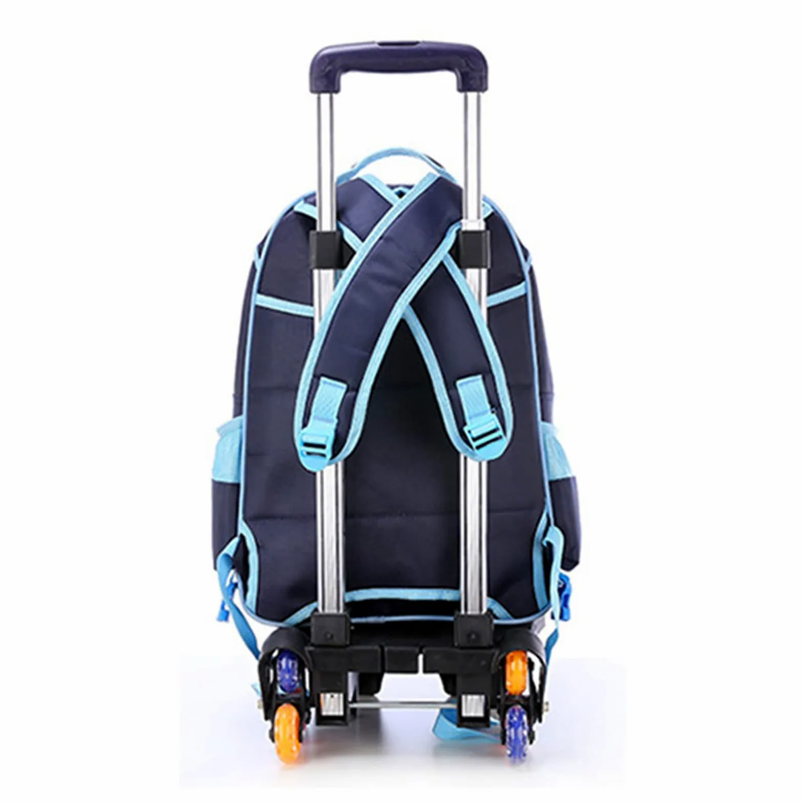 6 Carrello a mano pieghevole in lega di alluminio per studenti, trolley per zaini da scuola, zaino pieghevole in lega di alluminio per zaini da scuola