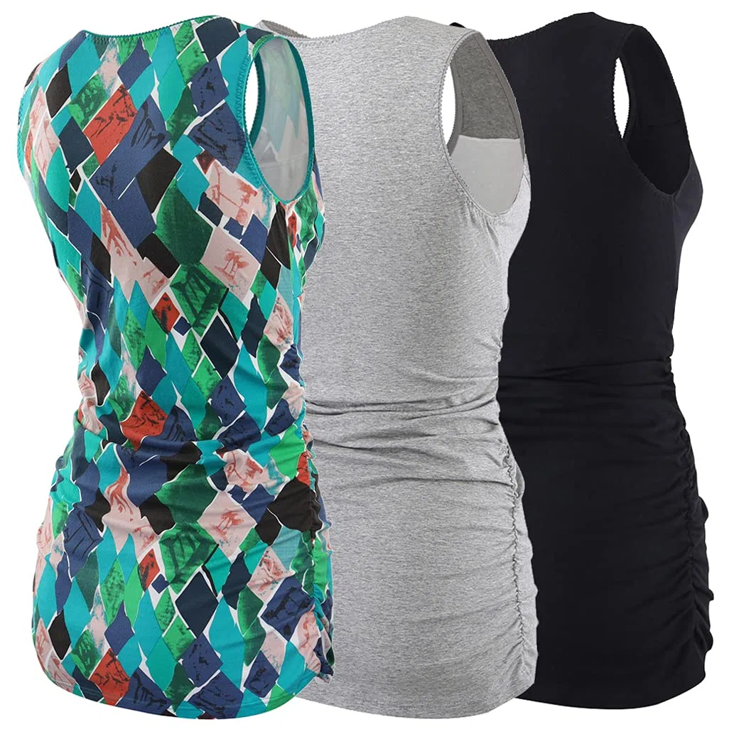 COLOMI maternità Allattamento Canotta Abbigliamento Premaman Top Sleep Reggiseno per L'Allattamento al Seno