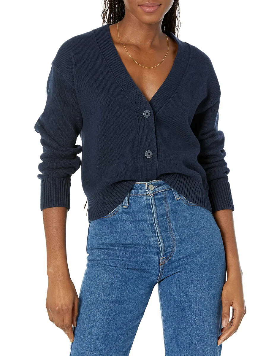 Amazon Essentials Cardigan di Peso Medio, Vestibilità Comoda Donna