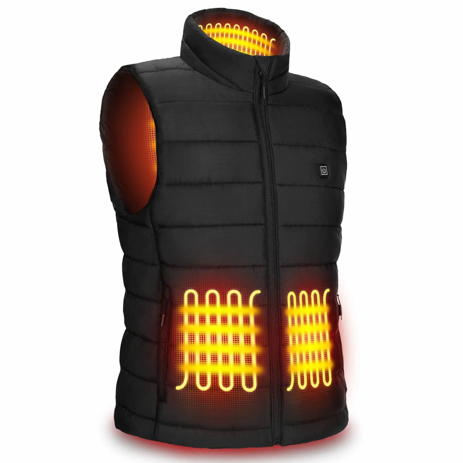 AGUG Gilet Riscaldato per Donna/Uomo, Giubbotto Riscaldante Elettrico 3 Livelli Di Temperatura Lavabile Giacca Riscaldabile per Inverno Caccia Moto Lavoro All'aperto Campeggio Ciclismo (No Batteria)