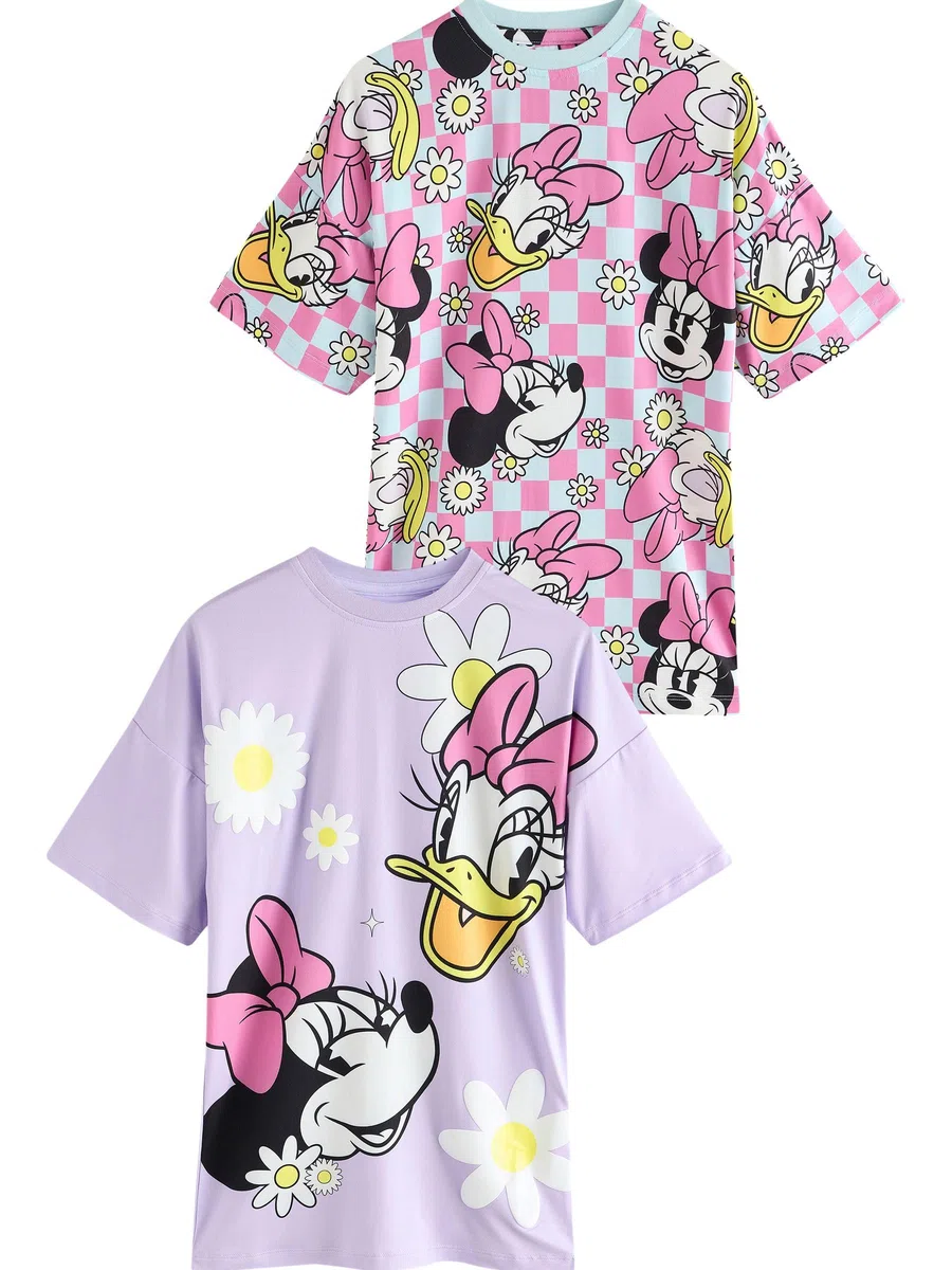NEXT Ragazza Confezione da 2 Camicie da Notte con Minnie Mouse