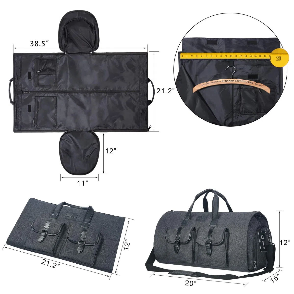 Borsa Porta Abiti I Custodie per abiti I Borsa per abiti I Porta Abiti I Porta Abiti per Viaggio I Borse di Copertura Vestiti