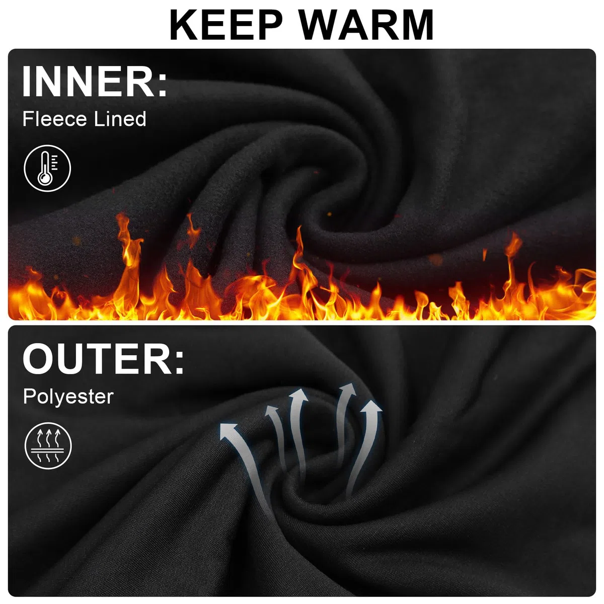 Set di biancheria intima termica per bambini, foderato in feltro, caldo per l'inverno, per ragazze e ragazzi, con top e leggings per sci, ciclismo e corsa e calcio