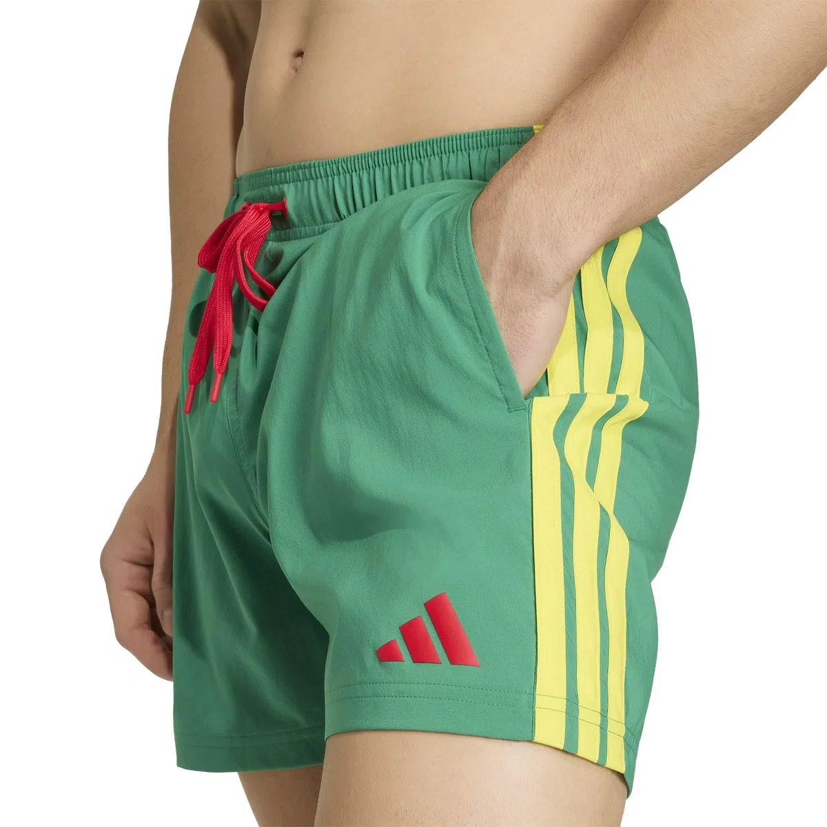 adidas Men Short da Nuoto 3 Stripes 5 inch