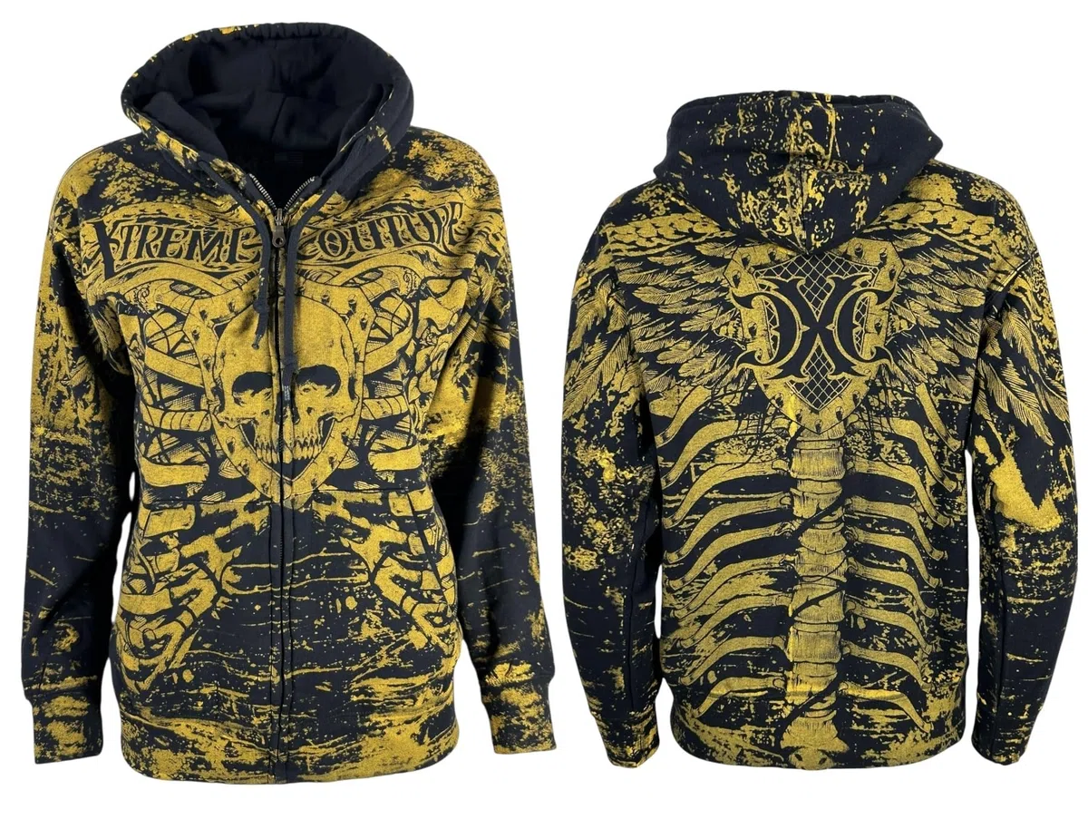 Xtreme Couture By Affliction Anatomy - Felpa con cappuccio e cerniera, da donna