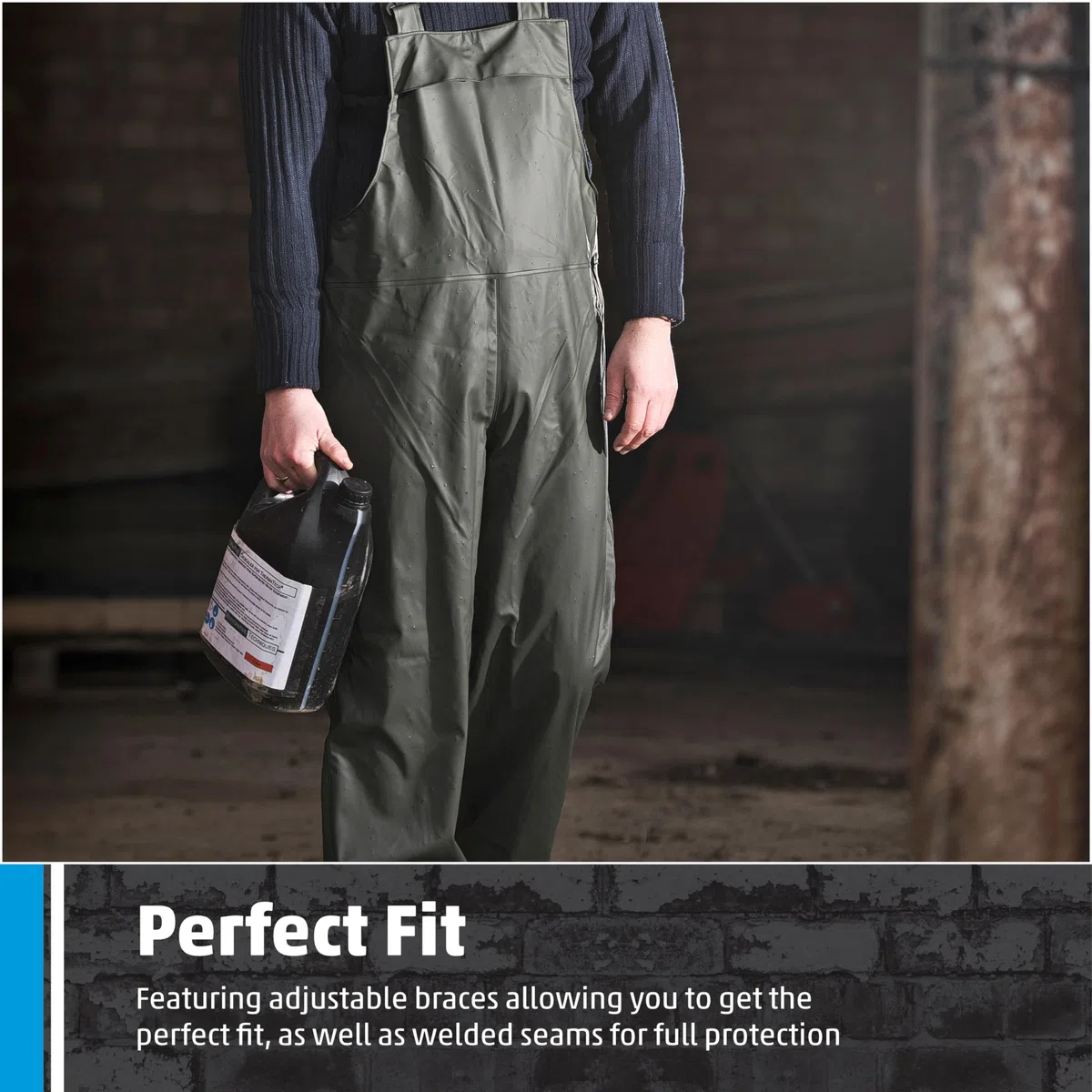 Fortress 521 Air Flex Bib-n-Brace - Salopette da lavoro, Blu (Navy), XL