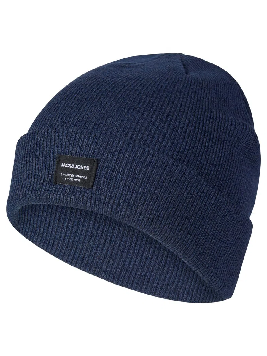 JACK & JONES Set di cappelli da uomo, 2 in 1, invernale, berretto invernale, sciarpa invernale, nero, blu, grigio, beige