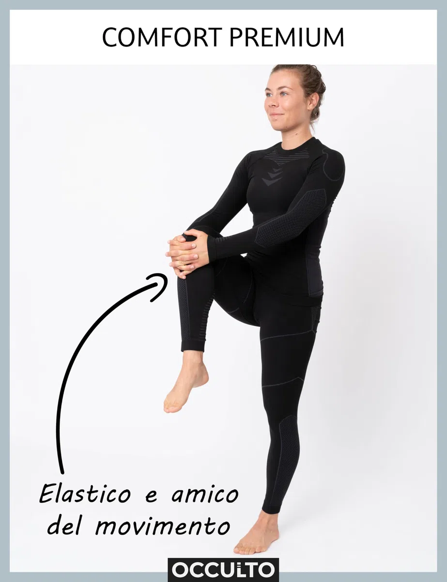 Occulto Intimo Termico Sci Invernale Set Donna (Modello: Lindsey)