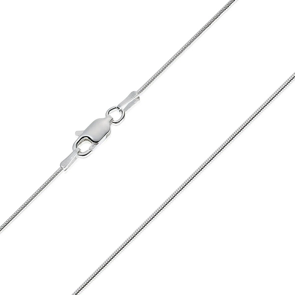 Collana Collanina Bracciale Girocollo Catena Catenina Serpente Fine 1mm Argento 925 Italiano Uomo Donna Per Bigiotteria Argentato - 15 20 25 30 35 40 45 50 55 60 65 70 75 80 85 90 95 100cm