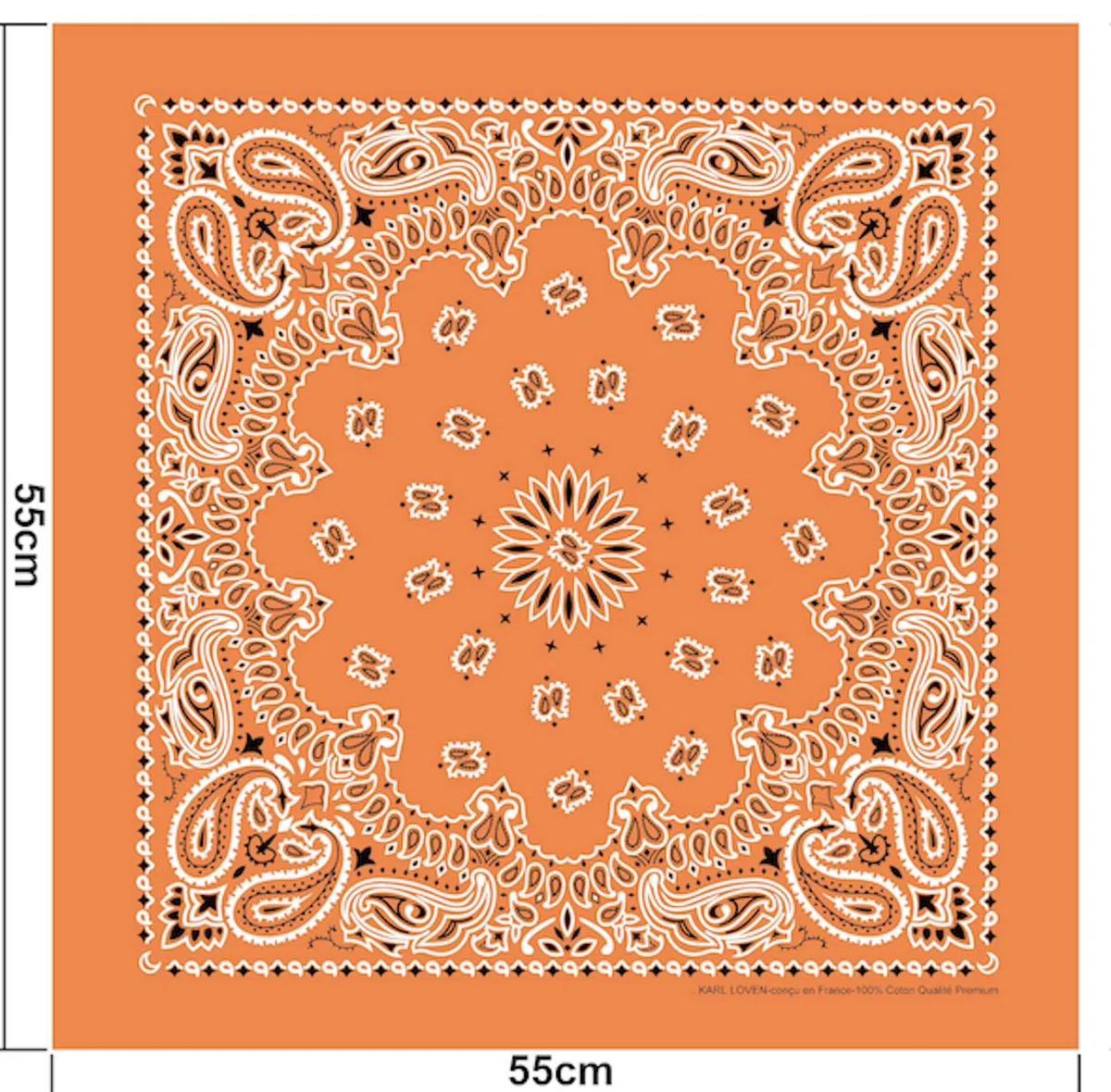 BANDANA set da 5 10 20 - Motivo Paisley Mandala - 100% Cotone - Spessore Superiore - 20 Colori Esclusivi