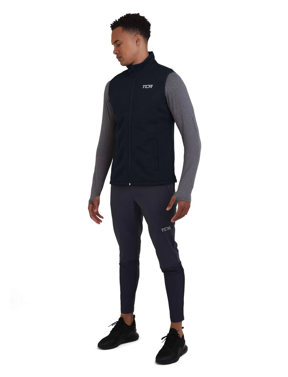 TCA Gilet da Ciclismo da Uomo Leggerissimo e Antivento, con Tasche con Zip