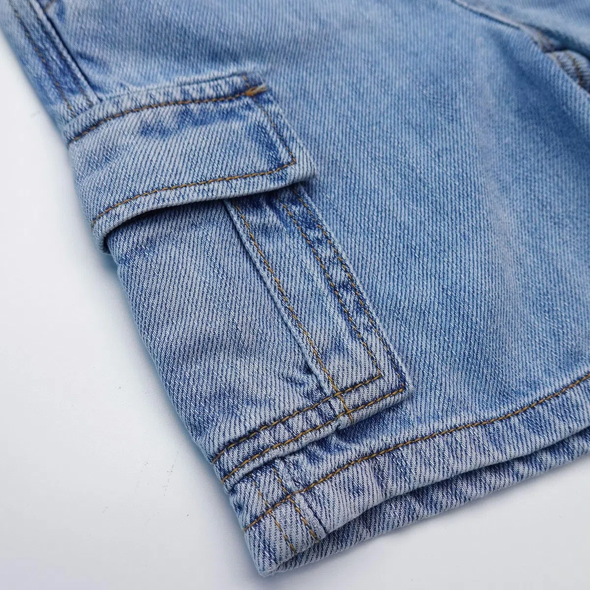 KIDSCOOL SPACE Baby Little Big Boys Shorts, Ragazze Elastico a Costine Vita Estate Mezza Pantaloni Cargo Jeans