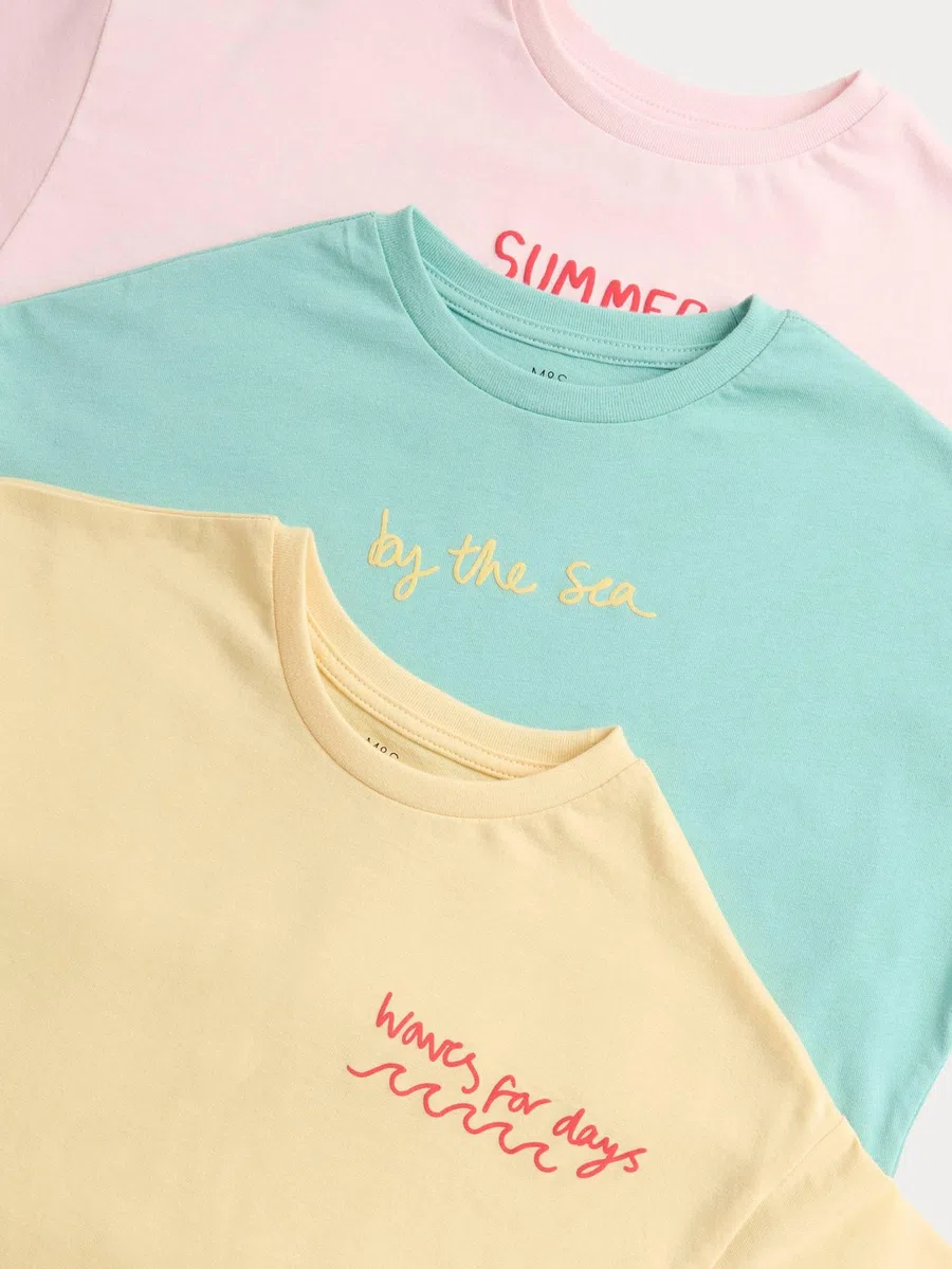 Marks & Spencer Bambini Fantasia Set Pigiama 3-Pack – Unisex per Bambini e Ragazze – vestibilità Regolare