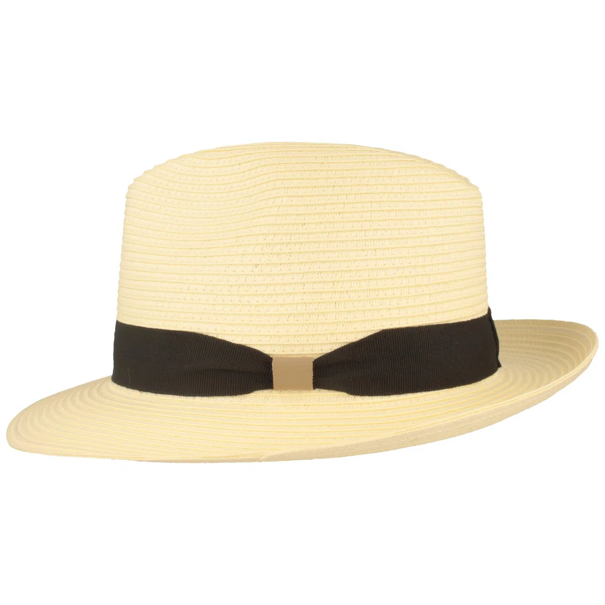 Cappello di paglia bogarthut | Cappello estivo | Cappello da sole – 100% carta – schiacciabile con set – Particolarmente leggero, flessibile, delicato sulla pelle e comodo (naturale, M)