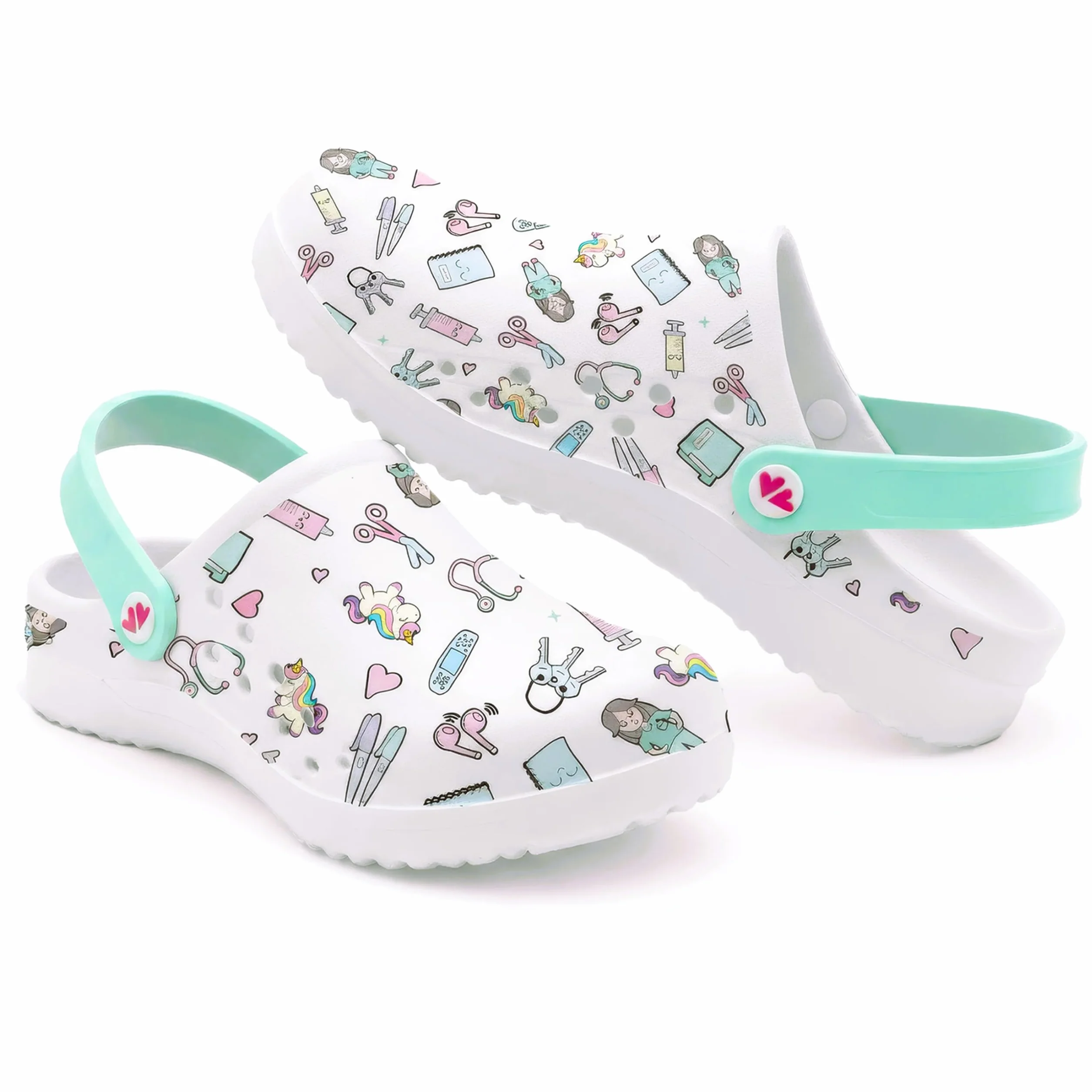 Nurse is Love Sabots Femme - Sabots Eva Légers, Chaussures Casual Mode | Cadeau Original pour Elle | Design Amusant - PT IT