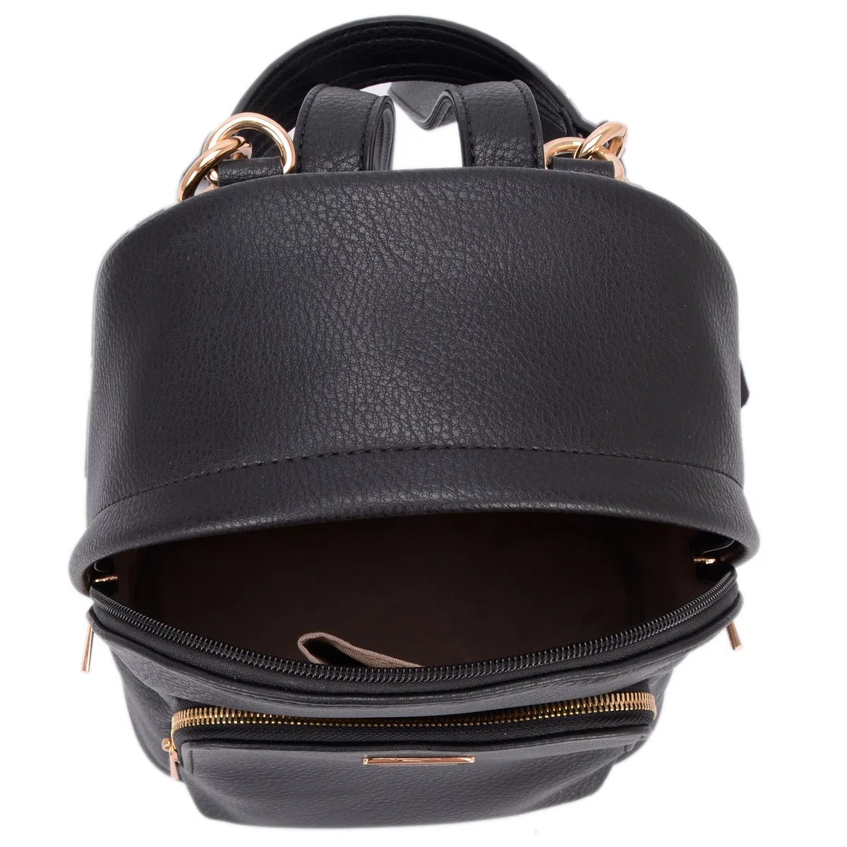David Jones - Borsa Zainetto Donna - Zaino Piccolo Pelle PU - Ragazza - Borsetta Elegante Casual - a Mano Spalla - Nero