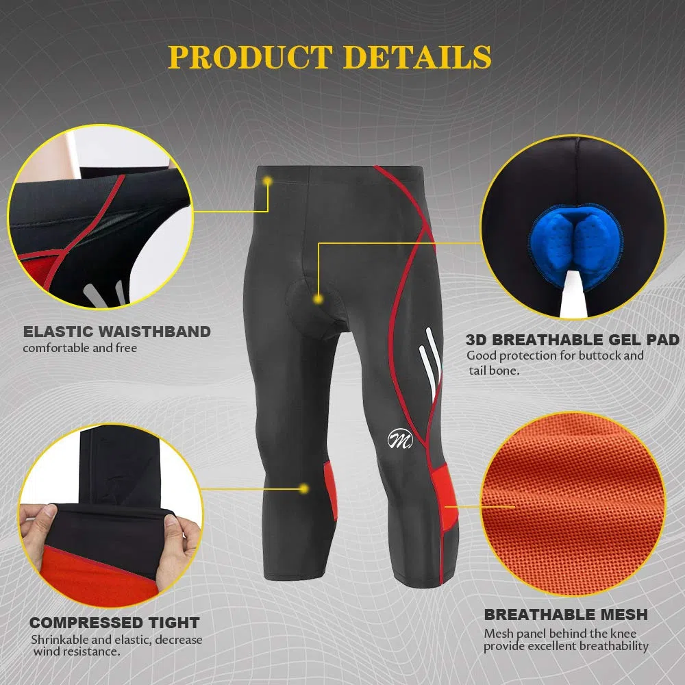 MEETWEE Pantaloni Traspiranti da Ciclismo all'aperto Pantaloni da Mountain Bike da Uomo ad Asciugatura Rapida Pantaloni MTB M-3XL