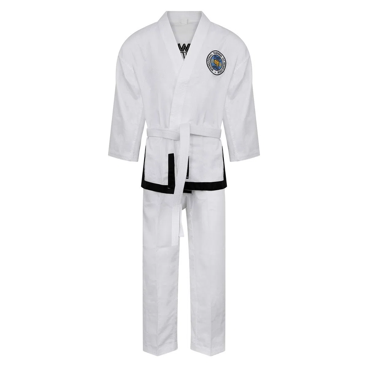 Playwell Elite Ultra Leggero Itf Taekwondo Studente Performance Combattente Suit - Bianco, 170cm