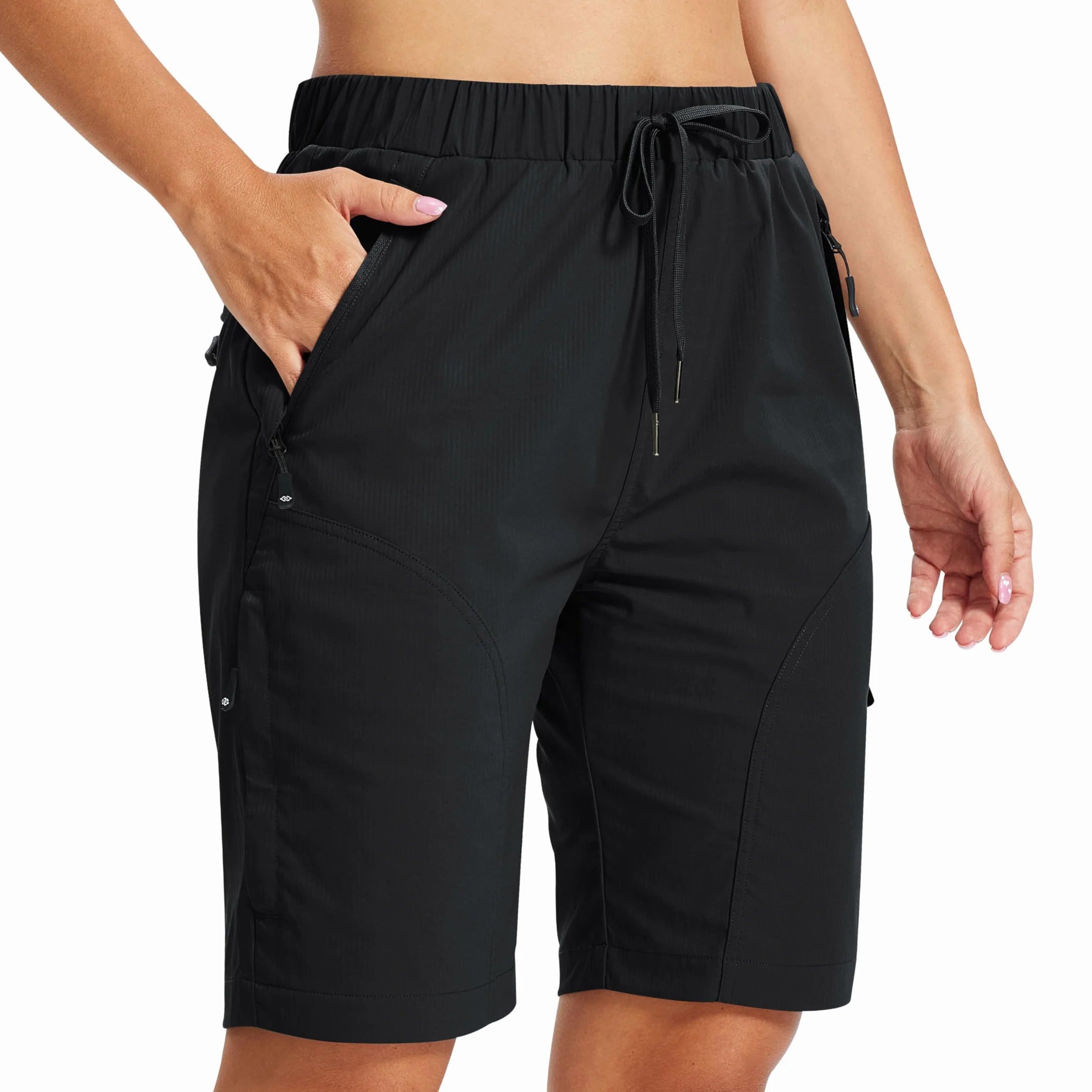 MoFiz Pantaloncini Cargo Donna Bermuda Pantaloni Corti da Trekking Escursionismo Viaggio Ciclismo Sportivi Asciugatura Rapida Impermeabili con 5 Tasche