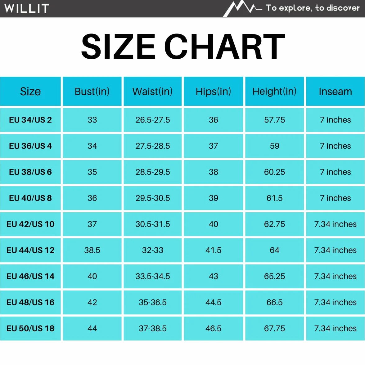 WILLIT Costume da bagno da donna, 7", ad asciugatura rapida, con tasche foderate, UPF50+