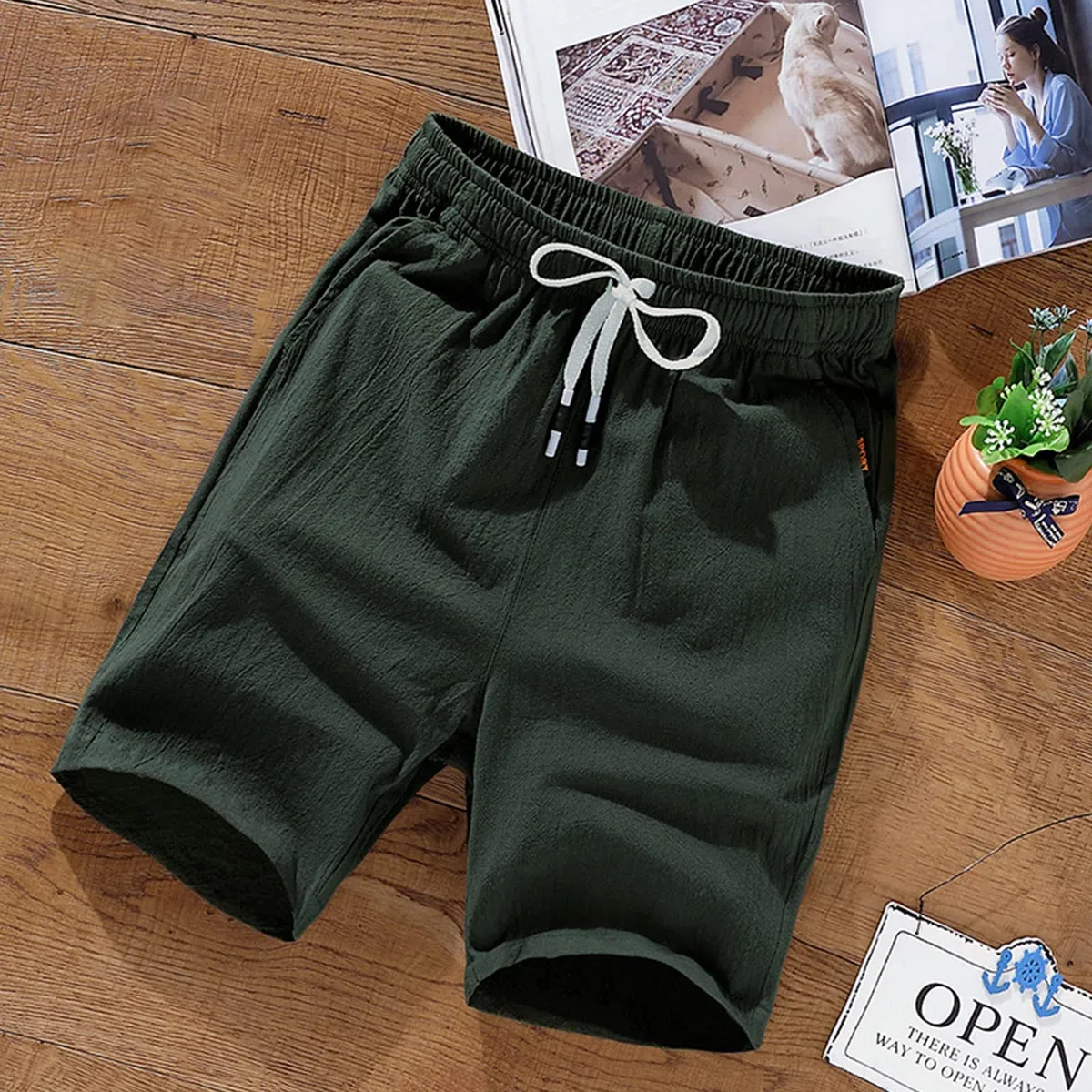 amropi Uomo Pacco da 3 Pantaloncini Sportivi Shorts Estivi Bermuda Cargo Pantaloni Corti