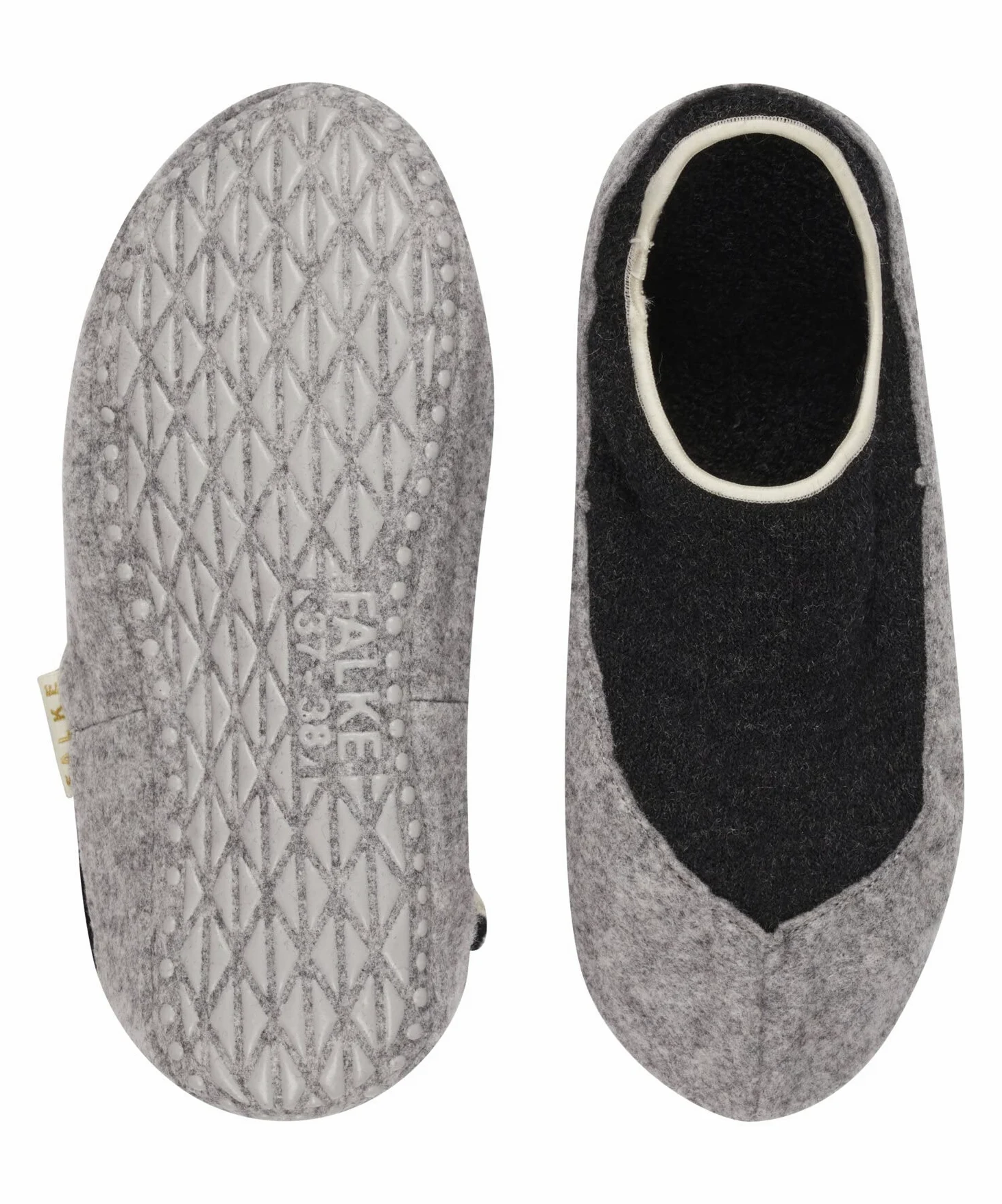 FALKE donna Cosyshoe Invisible pantofole a calzino traspiranti termoregolanti antiodore lana vergine suola gommata antiscivolo migliore aderenza spesse calde interno imbottito 1 paio