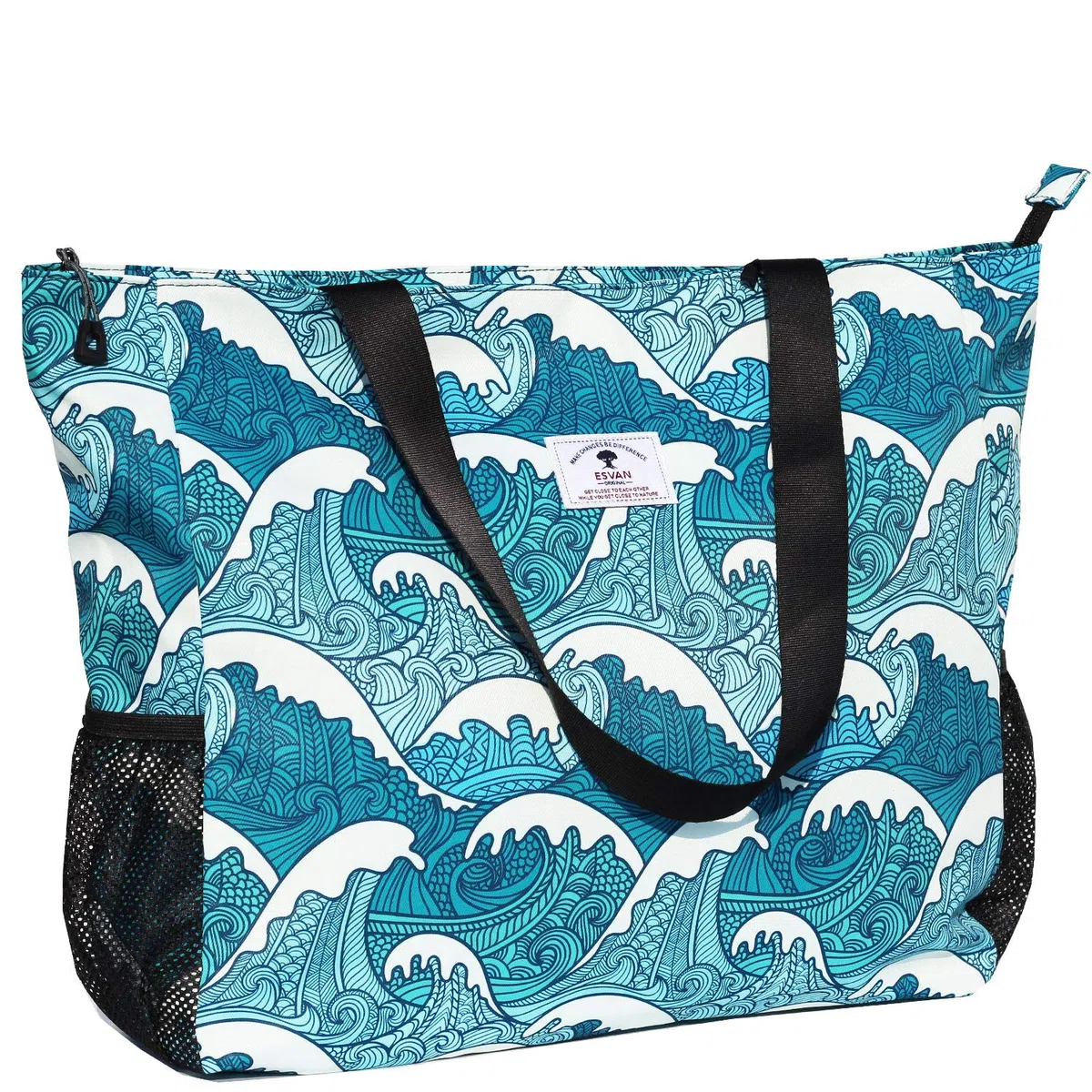 ESVAN Grande borsa da spiaggia resistente all'acqua leggera da 50,8 cm da donna oversize borsa tote per palestra, spiaggia, viaggi, piscina, yoga, infermiere