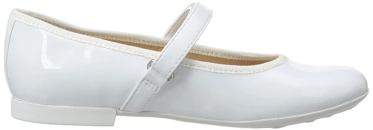 Geox JR PLIE' A Ballerine Bambina Bianco (White C1000) 27 EU