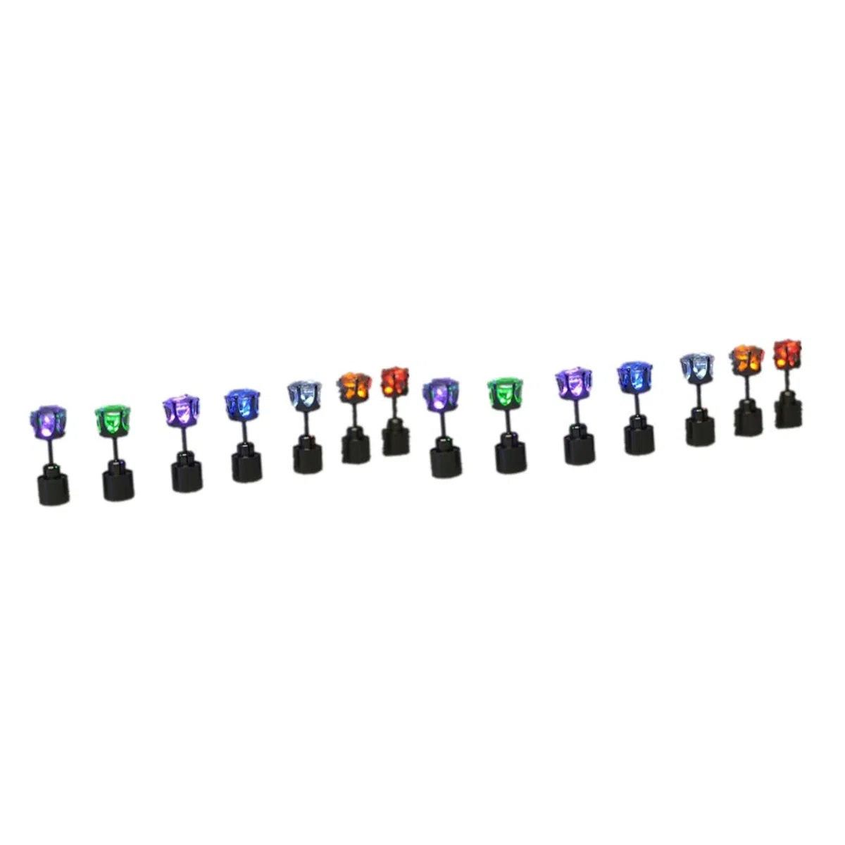 LIFKOME 14pezzi Led Luminosi Inossidabile Accessori Per e Concerti Unisex Flashing Per Notturni e Divertimento