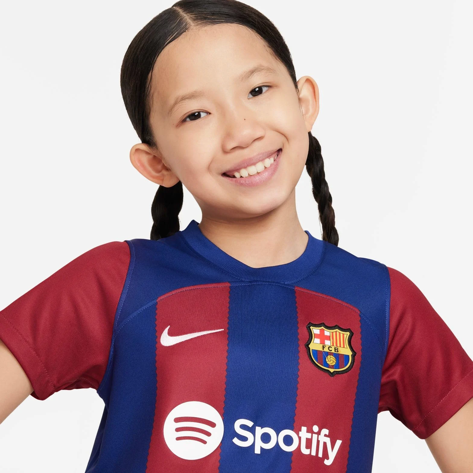 Barcelona FC DX2801-456 FCB LK NK DF Kit HM MiniKit Unisex - Bambino Deep Royal Blue/Noble Red/White L