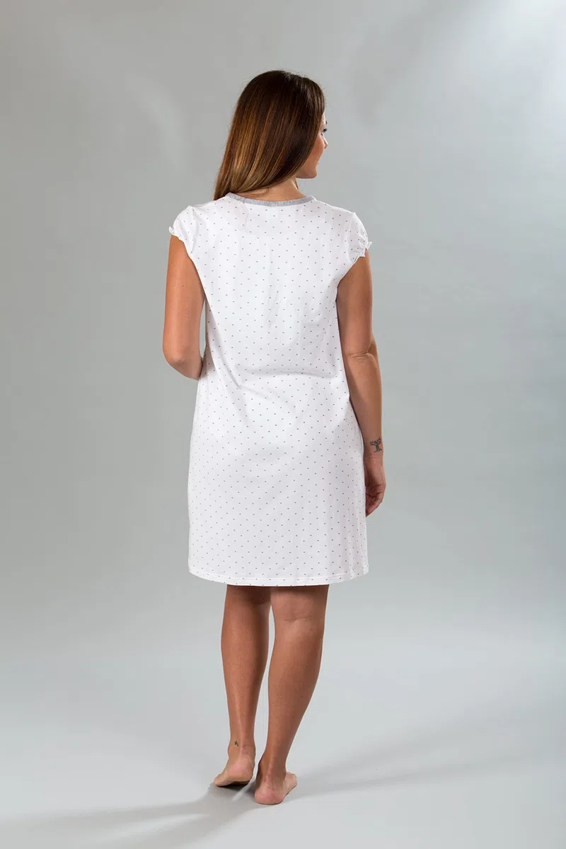 Premamy - Camicia da Notte in Cotone per Donna