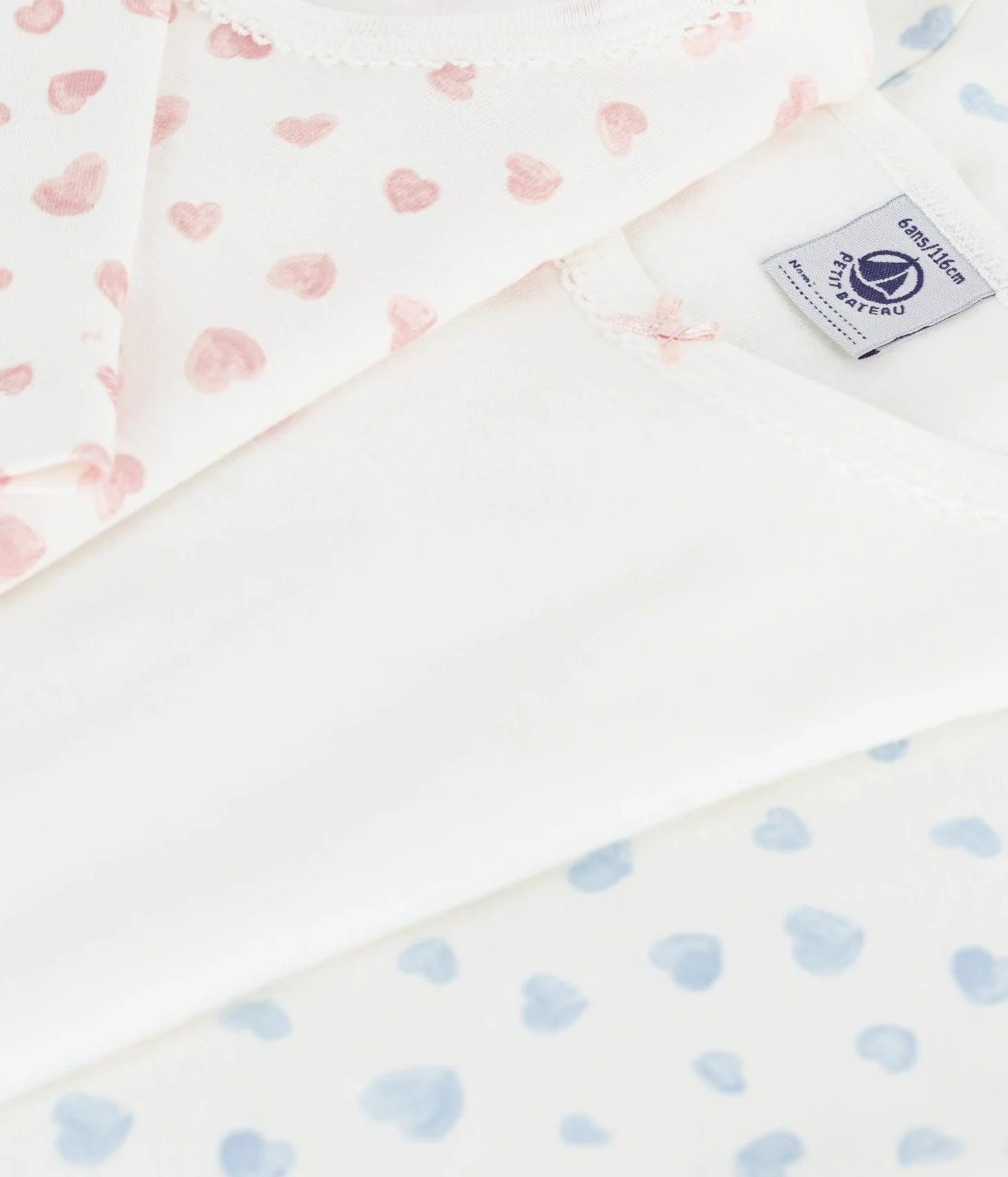 Petit Bateau 3 TS Ml Co Biancheria Intima Giorno Bambine e Ragazze (Pacco da 3)