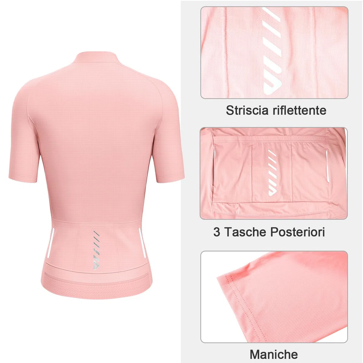 Lo.gas Maglia da Ciclismo Donna Maglia Ciclismo Maniche Lunghe Traspirante Asciugatura Rapida