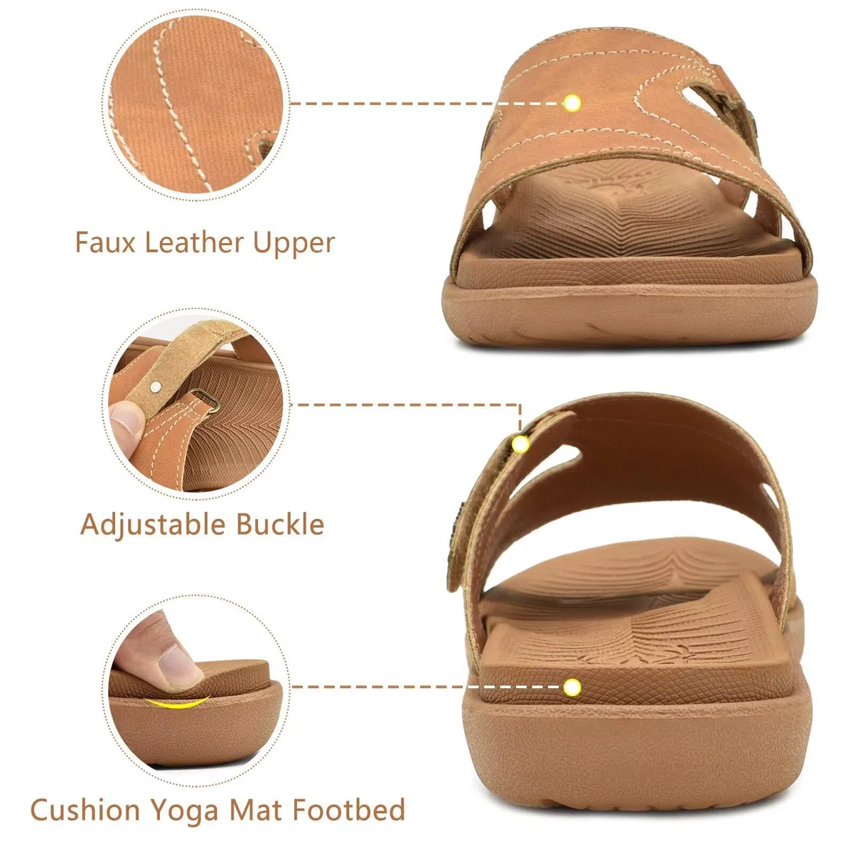 KuaiLu Ciabatte Donna Ortopediche Moda Leggere Comode Supporto Arco Plantare Doccia Sandali Estive Spiaggia Piscina Aperte Mare Pantofole Antiscivolo Gomma Suole Scarpe